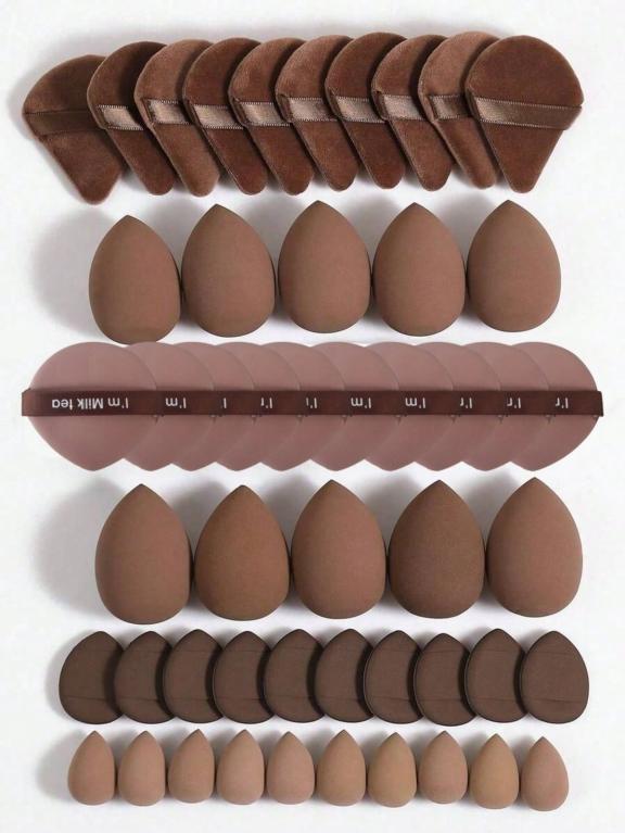 Makeup Tools Set – Set de Herramientas para Maquillaje  - Incluye 10 piezas de esponjas y borlas de distintos tamaños